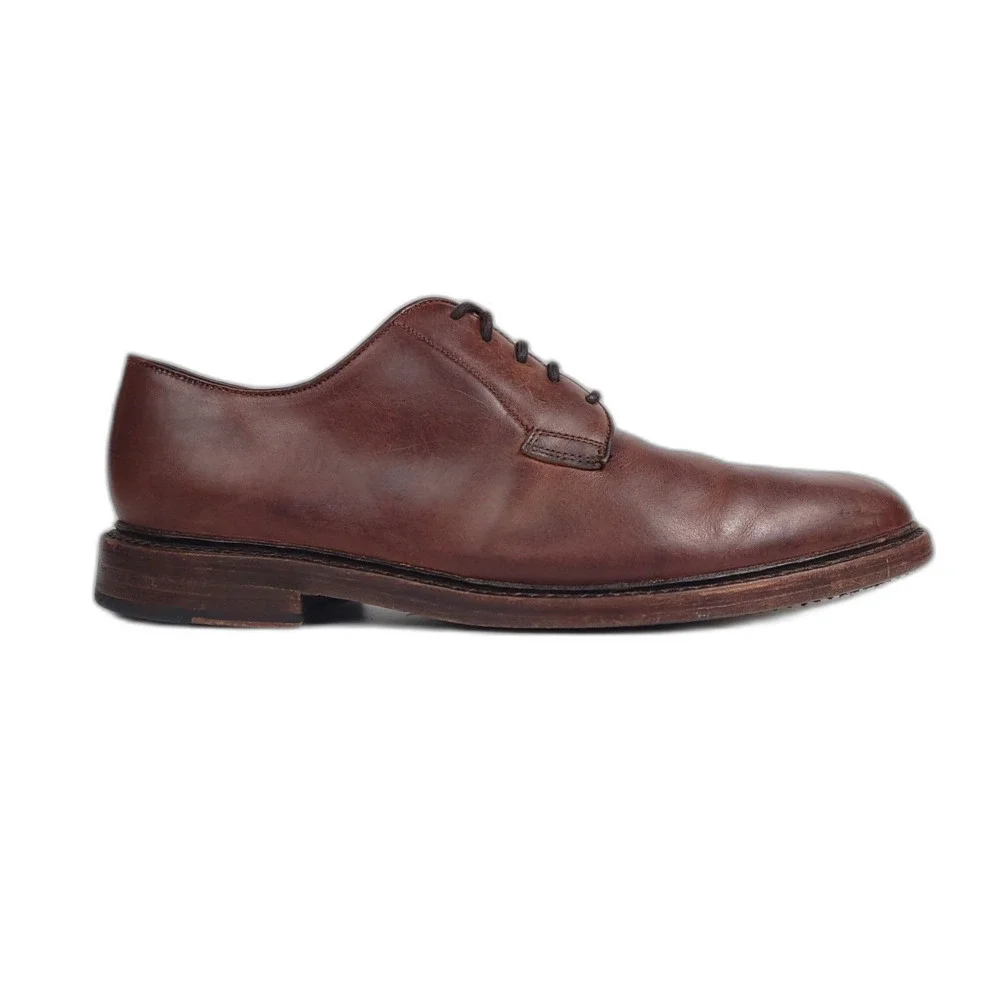 FRYE‎ Leather Lace Up Oxford Antiquated Burnish Brown Old Money Shoes Men's 10.5